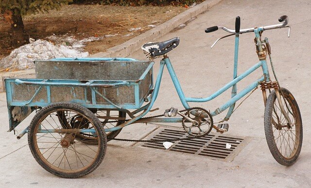 Exemple d'un vélo de voyage un peu atypique