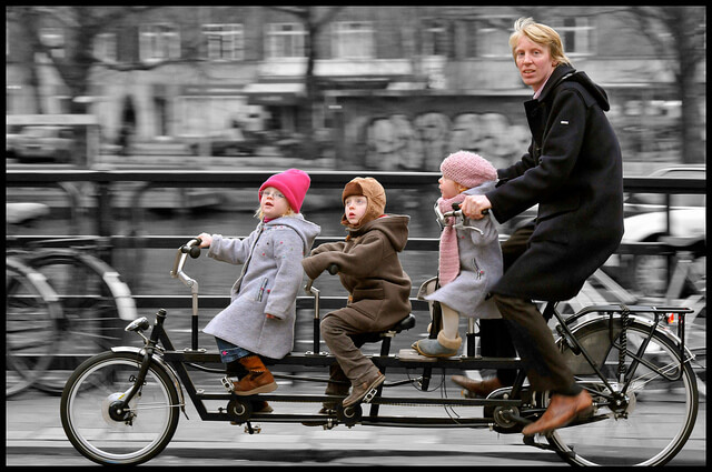 velo femme avec porte bebe