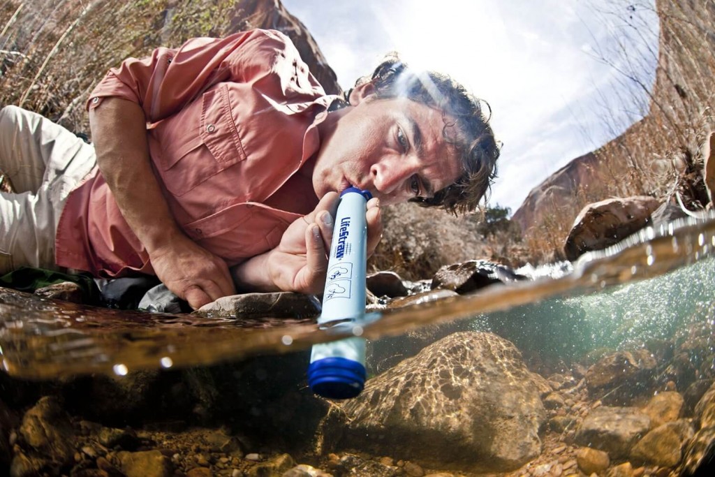 boire avec un filtre à eau