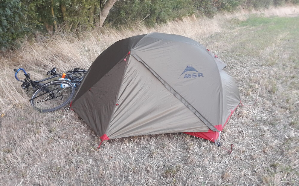 tente bivouac vélo francette