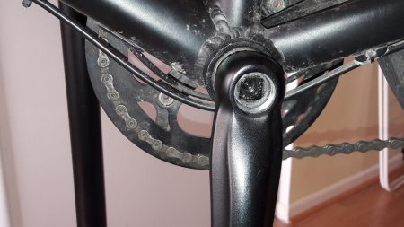 Pompe Velo Pédalier Vélo Ancien 1900 - 48 Dents Argenté - Occasion Présentable Pédalier 48 Dents Acier Vintage