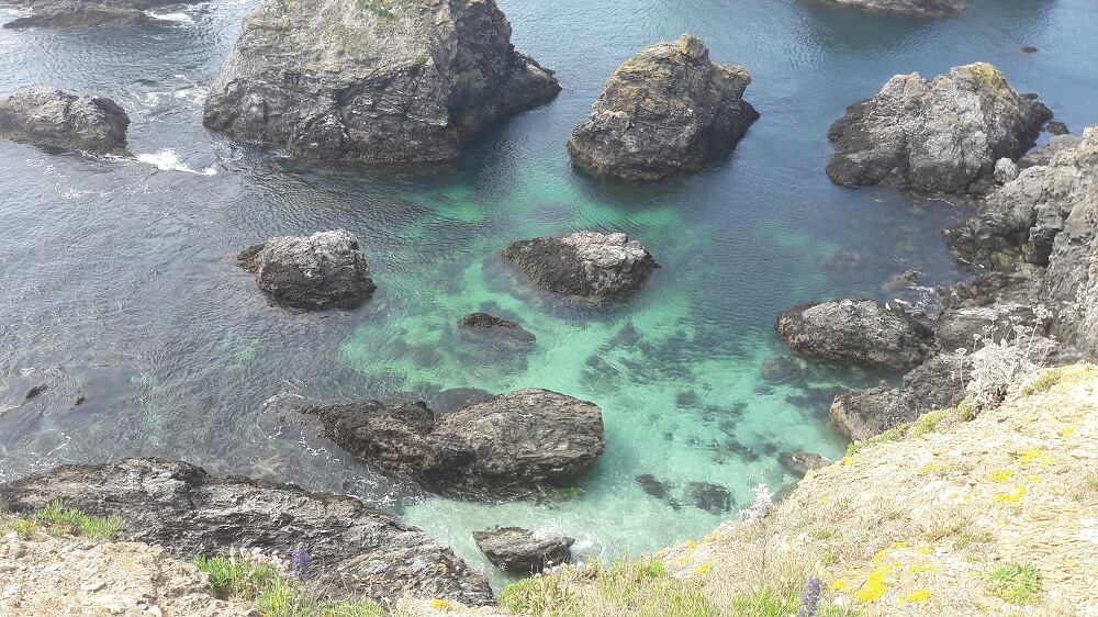 eau turquoise belle ile