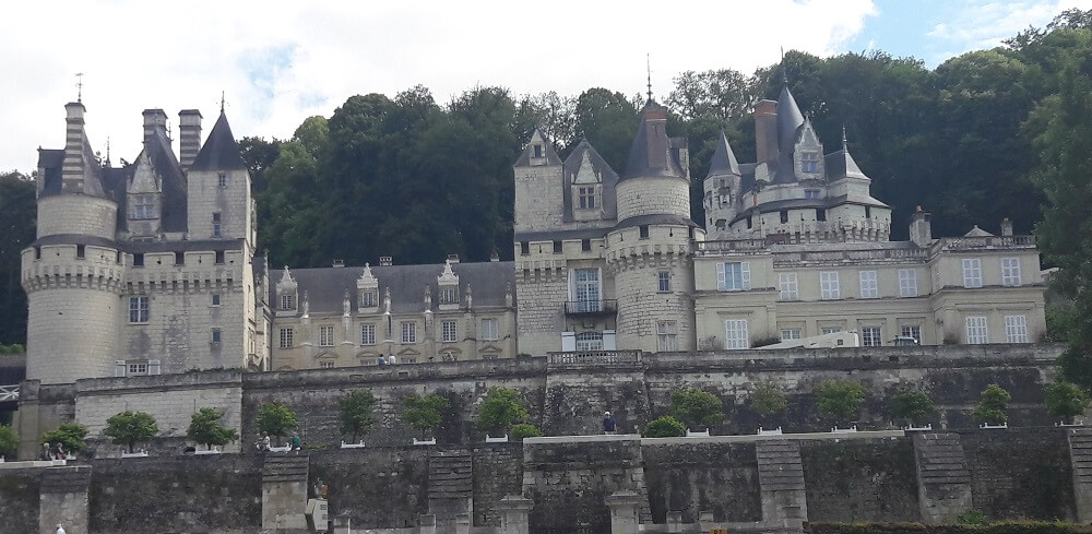 le chateau d'ussé sur loire à vélo